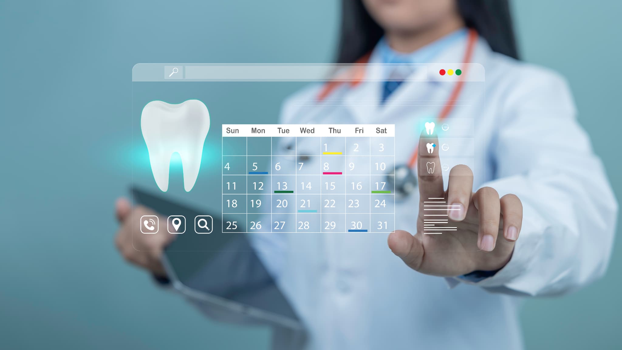 大人の歯の矯正治療はどれくらい期間がかかるのか説明する歯科医師