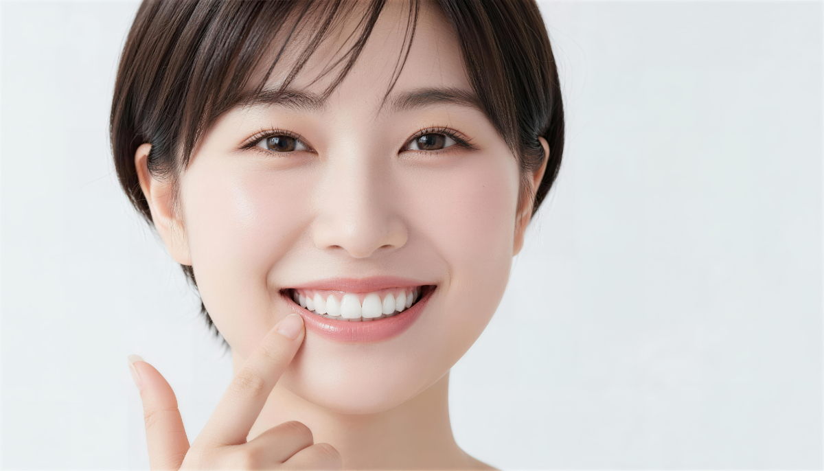 ホームホワイトニングで綺麗になった歯